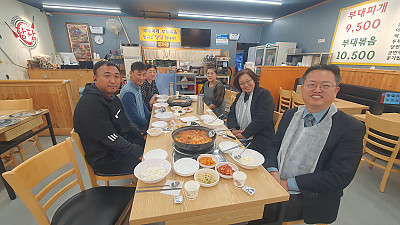 당당 부대찌개 개업예배(박지훈 집사님 부모님)