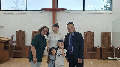우성희 성도님(소율,하율 어머니) 진심으로 환영하고 축복합니다(2026년 8월 9일 ).