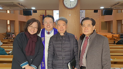 김충식 권사님(박희경 장로님 인도)을 진심으로 환영하고 축복합니다(2026년 3월 15일)